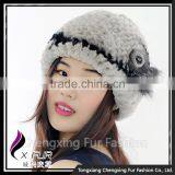 CX-C-246A High Quality Hot New Design Ladies Rex Rabbit Fur Hat thumbnail-5