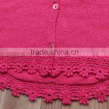 Wholesale Latest Cotton Knitting Children Kid Lace Cardigan Sweater for Girl(KS0432) thumbnail-3