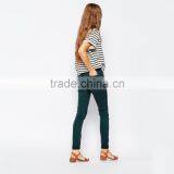 Dark Green Plain Skinny Girls Sexy Tight Jeans Pants thumbnail-2