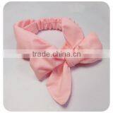 Wholesale Lovely Pom Pom Headband In Plain Pale Pink thumbnail-2