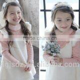 Korean Style Frozen Frock for Baby Girl Cute Children Winter Dress With Caroset thumbnail-1