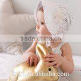 New Baby Lace Bonnet Hat Lacy Baby Girl Bonnet Hat Newborn Lace Ruffled Baby Bonnet thumbnail-5