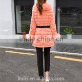 Large Size Real 2016 Winter New Women Fox Fur Collar Rabbit Fur Coat Outwear Female thumbnail-6