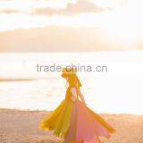 Newborn Gown Momy And Me Boho Dress Chiffon Mother Daughter Matching Dress thumbnail-1