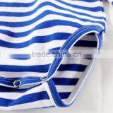 ShiJ 32S 180g Combed Cotton Indiana Striped Long Sleeve Baby Clothes Romper thumbnail-4