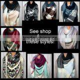 Blanket Scarf for Women, , Blue Berry Mint Women's Gifts Oversized Large Unique Winter Scarves thumbnail-4