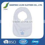 White Baby Bibs Product Type and OEM Service Supply Type blank custom drool bibs