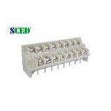 Double Levels Grey 7.62mm Barrier Terminal Block Connector 4*2P - 20*2P 300V