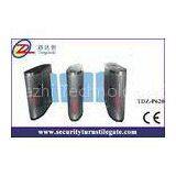 Flap Waist High Security Turnstiles With 950mm Height , Pedestrian Barrier Gate