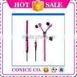 Cheap Noise Cancelling Function Metal Plug Zipper In-Ear Earphone With Mic thumbnail-3