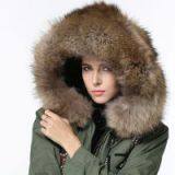 2016 New Fashion Good Quality Faux Fur Lining Women Winter Jacket thumbnail-3