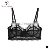 Wholesale beautiful magic full transparent big size women sex bra underwire push up design