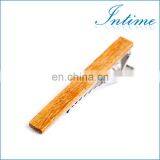 Classical Men's Custom Wood Tie Clips Men Metal Tie Bar thumbnail-2