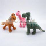 Wholesale Cheap 10CM Plush Mini Dinosaur Toys For Bag Brand LOGO Cute Stuffed Plush Dinosaur Keychain thumbnail-4