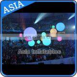 2m Hanging Inflatable Adverting Balloon / Inflatable Led Light Crowd Balloon For Party