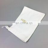 Custom Gold Logo Drawstring Pouch Bags Dust Bag With Two Strings thumbnail-2