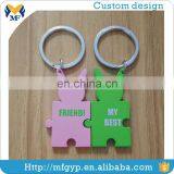 High End Metal Custom Best Friend Keychain thumbnail-1