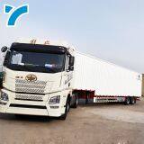 Manufacturer Semi Trailer Lift Axle Air Suspension Box Trailer Cargo Trailer thumbnail-1