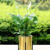 Metal Flower Stand With Flower Pot thumbnail-1