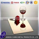 Competitive Price 304 Gold Mirror Stainless Steel Sheet in Stock thumbnail-5