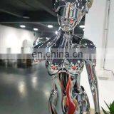 Chrome Modern Metal Resin Sculpture 3D Printing Indoor Resin Statue Sculpture Craft For Park Wall Decoration thumbnail-2