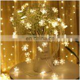 Outdoor Snowflake String Christmas Fairy Lights AA Battery Powered Garland Decorative Lighting thumbnail-2