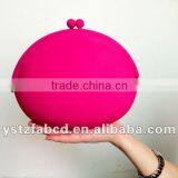 Lucky New Cute Lady/Girl/Women Silicone Fuchsia Bag thumbnail-1