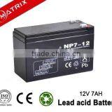 Agm Sealed Lead Acid 12v 7ah Battery for Ups Solar Lighting Systems thumbnail-1