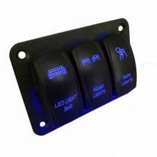 12-24V Radium Carving Pattern 3 Rocker Switch Panel thumbnail-3