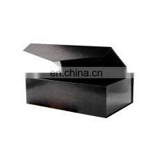 High-grade Embossing Black Large Gift Boxes Rectangular Bridesmaid Proposal Boxes Collapsible Gift Boxes