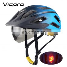 Factory new design big size sport Bike helmet with LED lights