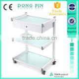 Movable Beauty Spa Trolley With Glass