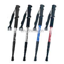 Hot Sale Adjustable Walking Adjustable Trekking Pole Anti Shock Ultra Light Alpinism Poles Telescopic Ultralight Hiking Travel N