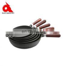 26cm Vegetable Oil Surface Cast Iron Deep Non Stick Frying Pan With Lid thumbnail-5
