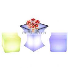 Cube Light 16 Colors Rechargeable Led Chair Counter Stool Led Counter Stool Coffee Shop Chair Cube thumbnail-1