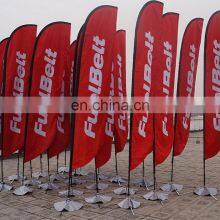 Hot Selling Promotion Beach Teardrop Feather Flags Printing With Kinds Bases ( Flag Pole + Fabric +Printing,Complete Production) thumbnail-2