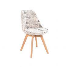 Upholstered Velvet Solid Wood Legs Dining Living Room Chair DC-F03 New thumbnail-1