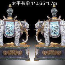Cloisonn Factory Cloisonn Manufacturer Cloisonn Processing Cloisonn Crafts Cloisonn Manufacturer Wholesale Custom Cloisonn Copper Body Cloisonn Enamel Crafts Incense Burner, Elephant Spot thumbnail-3