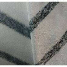 Premium 100% Polyester Yarn-Dyed Striped Coarse Needle Hacci Brushed Fleece Fabric for Winter Sweaters‌ thumbnail-3