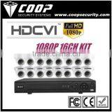 Come With ICR Indoor Dome Full 1080P 16CH HD-CVI System