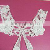 Embroidered Water Soluble Milk Fiber White Collar thumbnail-1