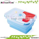 Rectangle foldable silicone lunch boxes