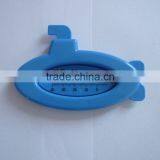 Baby Bath Plastic Water Thermometer w/ Blue Ship Design and Red Kerosene Filled Capillary Cheap Item Accurate Read Temperature thumbnail-2