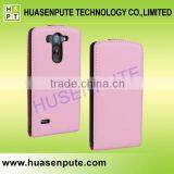 Express Vertical Flip Genuine Leather Case For LG G3 Beat thumbnail-5