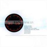 Electric Round Red LED Digital Wall Clock With Circling LED Second Display
