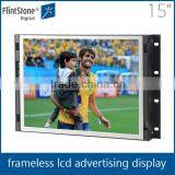 15 Inch Digital Frameless Easy to Use and Install Advertising Lcd thumbnail-1
