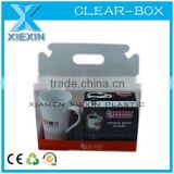 chear handle box pp oem coffee mug boxes