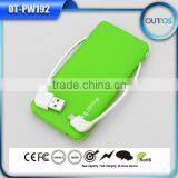 6000mah Credit Card Size Power Bank With 2 Bulit-in Cables thumbnail-1