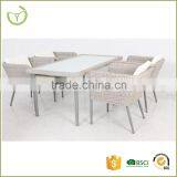 Luxury outdoor/indoor 5pcs set wicker dining set garden dining table set rattan furniture                        
                                                                                Supplier's Choice