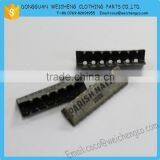 Tex Standard Brass Metal Tip With Embossed Logo in Constract Tin Finished for Shoes